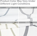 Punkray Grey and White Striped Polyester Shower Curtain for Bathroom with Hooks, Curtains 72 Inches Long, Weighted Hem, Waterproof Bath Accessories Hotel Style - Machine Washable