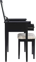 Linon Vanity Set, Black