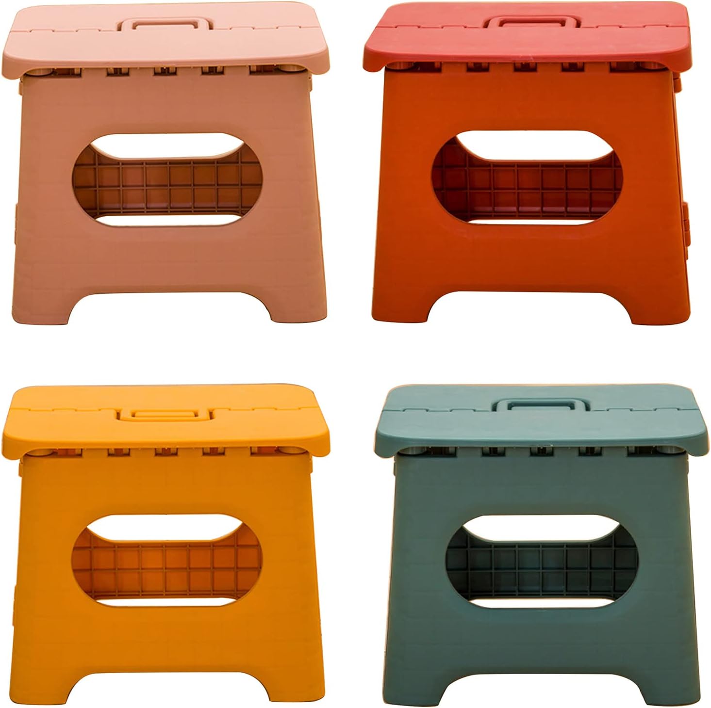 Lightweight Foldable Multi-Purpose Bathroom Stool Outdoor Portable Chair Fishing Tool Accessories for Kitchen Small Portable Folding Stools Chair for Adults Stool with Handle Small