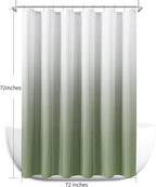Naturoom Light Sage Shower Curtains for Bathroom,Ombre Cloth Fabric Shower Curtain Set with 12 Hooks Light Sage Bathroom Decor 72 x 72