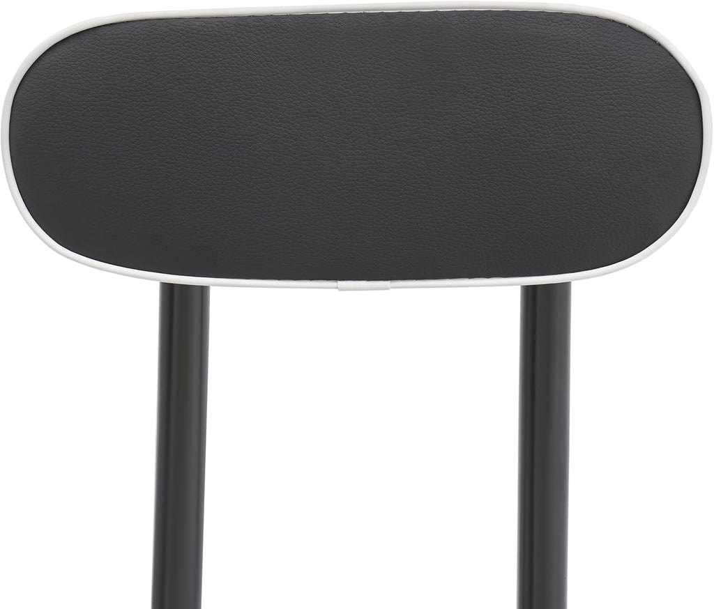 Folding Bar Stool with Back, 2Pcs Cushioned Padded Folding Stool, 275.58Lbs Weight Capacity, Portable Stools Chairs for Camping Hiking Picnics Barbecues Traveling Fishing Hiking Gardening Travel Etc