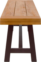 Christopher Knight Home 318117 Carlisle Benches, Sandblasted Brown + Rustic Metal