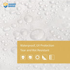 GUARD SHIELD Clear Tarp Heavy Duty 20x40 Feet Waterproof for Outdoor Garden Poly Cover UV Resistant Transparent Tarpaulin10mil