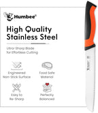 8-Inch Serrated Bread Knife, Premium High Carbon Stainless Steel Blade Knife for Bread with Ergonomic Handle, NSF Certified, DT-30 Series, Orange