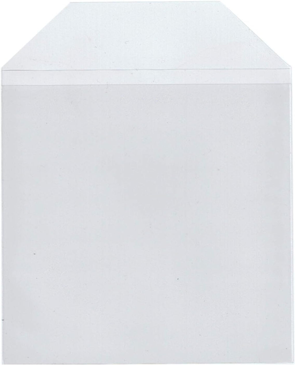 Maxtek 50 Pieces Clear Transparent CPP Plastic CD DVD Sleeves Envelope Holder, 100 Micron Thickness.