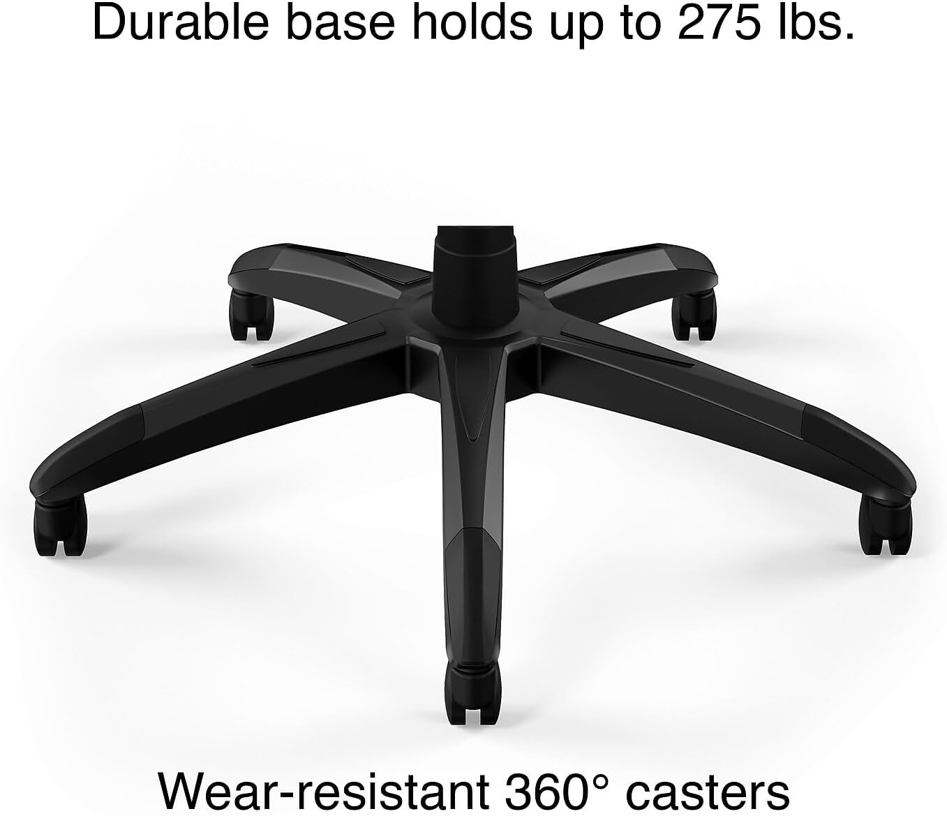 STAPLES Emerge Vortex Gaming Chair, Adjustable Height, Swivel Black | Racing-style design with sturdy swivel base, ideal for gaming or office desk setups.