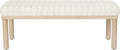 HomePop 47.5" Oslo Bench - Marigold Pinstripe Fabric