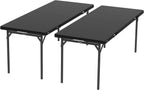 Lifetime 6-Foot Fold in Half Table, 2-Pack, Commercial, Black
