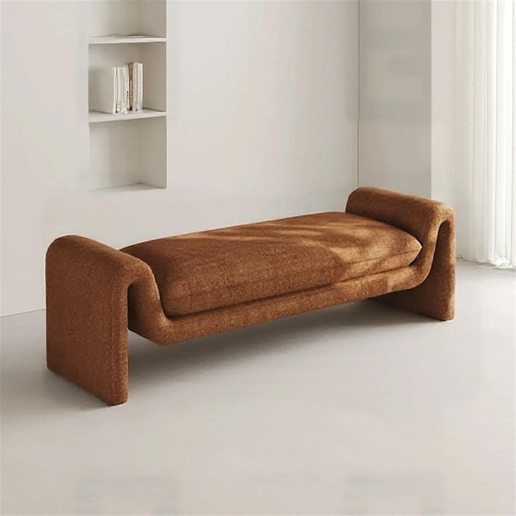 Modern Dark Green Bed End Stool Retro Style Walk-in Closet Clothes and Shoe Changing Sofa Bedroom Bench Entryway(XL)