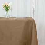 Efavormart 70" Square Linens Taupe Wholesale Linens Polyester Square Linen Tablecloth for Wedding Banquet Party Restaurant