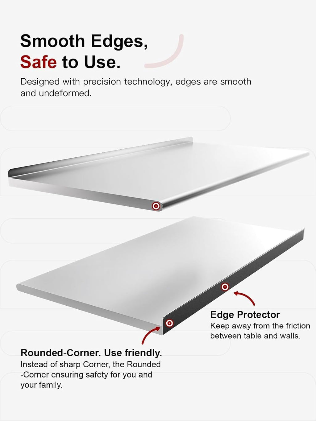 Atelicf NSF Stainless Steel Prep Table 24X48 inch with Backsplash | Commercial-grade table for restaurants, kitchens, food trucks, breweries, bars, garages, and outdoor BBQ