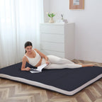 Japanese Floor Mattress - Extra Thick Foldable Twin Size Futon Mattress - Memory Foam Sleeping Pad for Adults - Tatami Mat Suitable for Camping & Guest