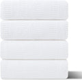 4 Piece Extra Large Bath Towels Set 35x70 Inches, White Oversized Soft Bath Sheet Towels 600 GSM Highly Absorbent Quick Dry Towels Set for Bathroom Hotel Spa