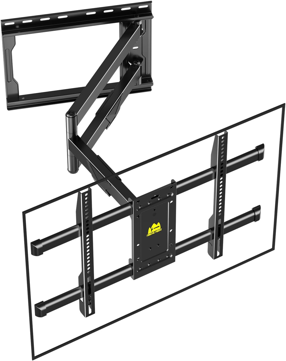 FORGING MOUNT Corner TV Wall Mount for Most 37-75 Inch TVs up to 99lbs | Full Motion TV Wall Mount with 30" Long Extension Arm, Swivel Tilt, Max VESA 600x400mm