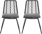 Saiveina Deja Chair,2PCS with 2 Cushions,Gray