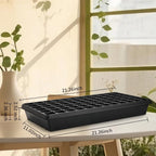 Deep 72 Cell Seedling Trays, Thick Durable 72 Cell Plug Tray Big Cell Seed Trays for 1020 Flat Trays Germination (10-Pack, 21.25"×11", 2.36" Height, High)