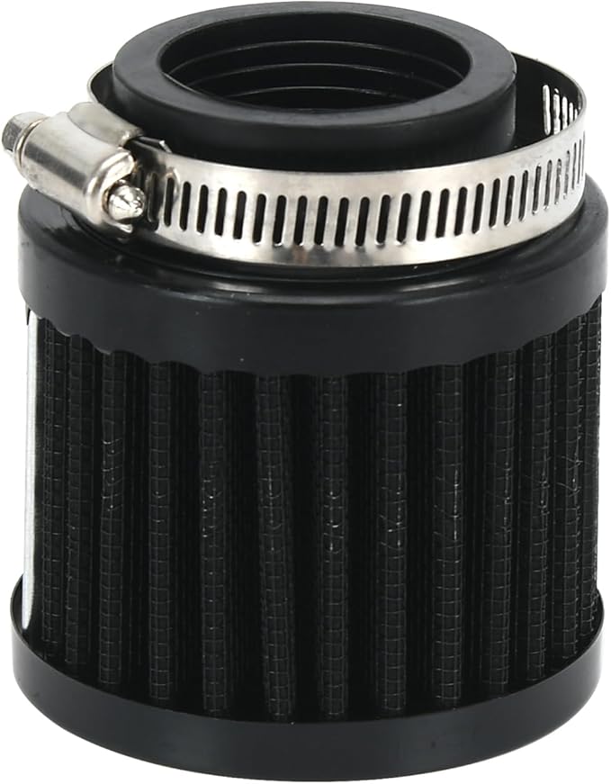 PTNHZ Universal Black Neck 1.5" 38mm Car High Flow Cold Air Intake Air Filter Power Intake Air Inlet System Air Cleaner