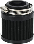 PTNHZ Universal Black Neck 1.5" 38mm Car High Flow Cold Air Intake Air Filter Power Intake Air Inlet System Air Cleaner