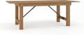 Flash Furniture Hercules Series 7' x 40" Rustic Solid Pine Folding Dining Table, Rectangular Antique Farmhouse Dining and Event Extension Table