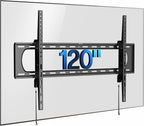 VIVO Black TV Wall Mount with Tilt for 60 to 120 inch Screens, MOUNT-VW120T | Heavy Duty Steel, Tilting TV Wall Bracket fits LCD LED Curved and Flat Panel Screens, Max VESA 900x600mm, Holds 264 lbs