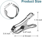 36 Pcs Garden Clips, Greenhouse Clamps, Stainless Steel Greenhouse Clips for Netting, Heavy Duty Row Cover Clips with a Strong Grip for Shade Cloth or Plant Cover on Gardening Hoops
