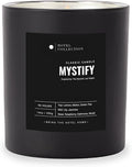 Hotel Collection - Mystify Single Wick Classic Candle - Hotel Inpsired Luxury Candle - 90 - Hours Burn Time - Hints of Jasmine, Green Melon, Lily - 14 oz - Black