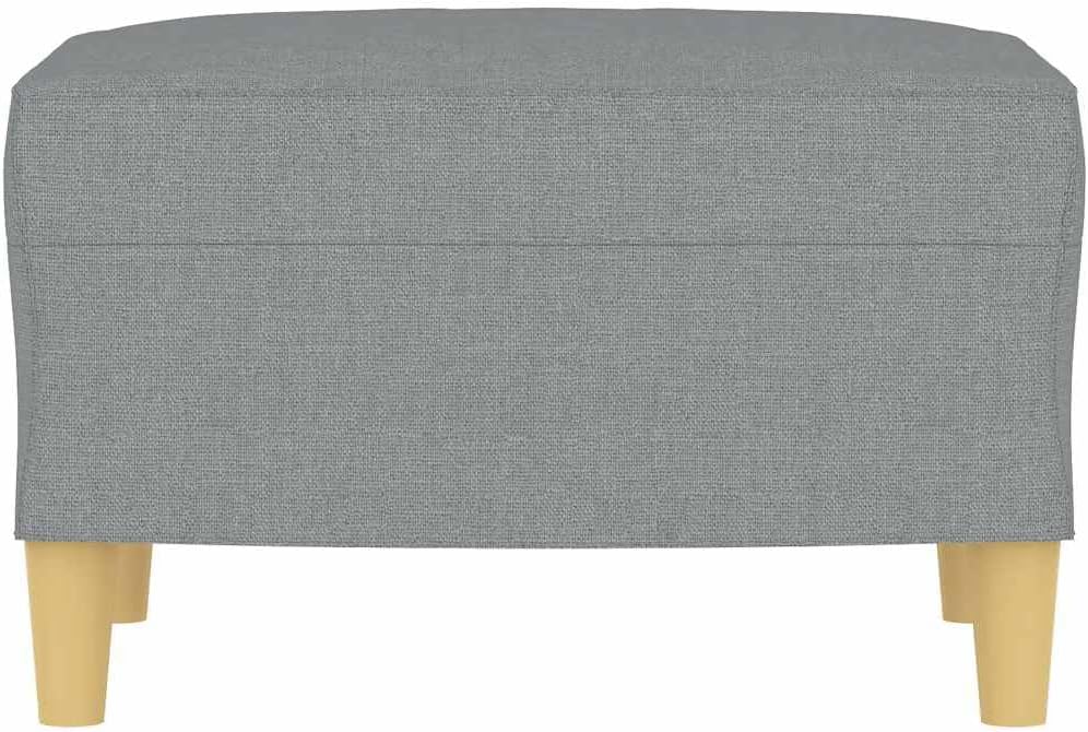Cozy Fabric Footstool, 23.6x19.7x16.1 Inches, Durable and Breathable Fabric, Sturdy Plywood Frame, Stable Footrest for Sofa or Recliner, Compact Design for Living Room