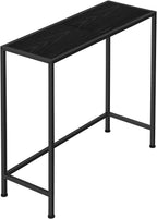 Narrow Console Table, Black Entryway Table for Small Spaces | 31.5" Small Side Table, Thin Hallway Table, Slim Sofa Side Table, For Living Room, Foyer, Wood-Grained, for Narrow Spaces