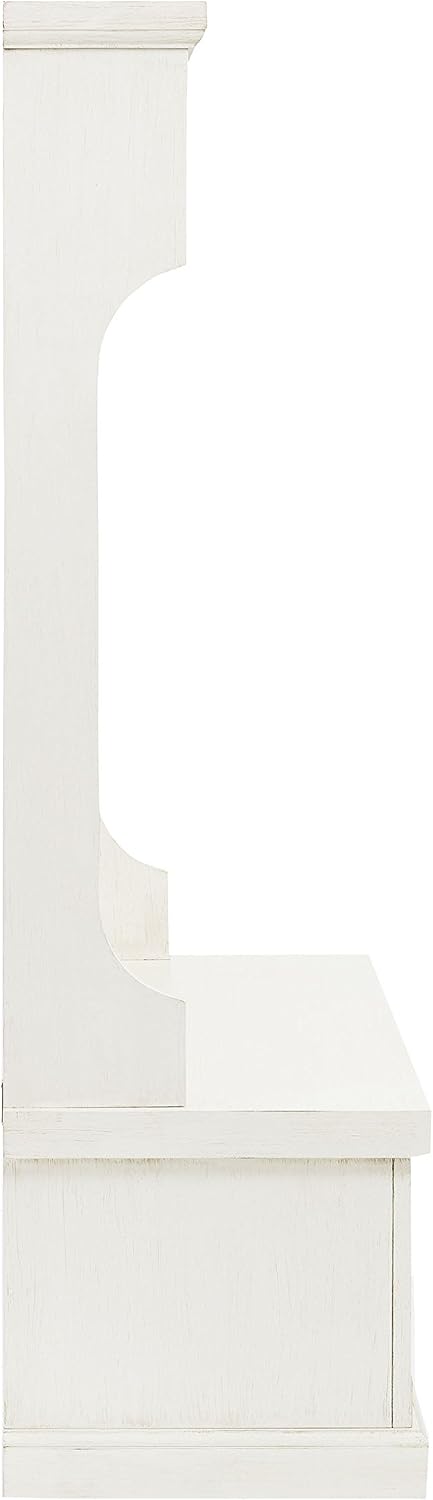 Crosley Furniture Seaside Kitchen Storage Bundle - Pantry Cabinet and Hall Tree Bench