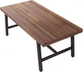GarveeHome Industrial Dining Table for 6-8, 70.87" Heavy Duty Rectangular Kitchen Table with 2"×2" Metal Legs & Wood Top, Large Dining Table for Home Office, Dining (Brown, 71" Non-Extendable)