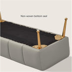 Modern Stitched Upholstered Bedroom Benches with Gold Legs, Entryway Bench Footrest Dining for Living Room, Gray Entryway(120 * 45 * 45cm)