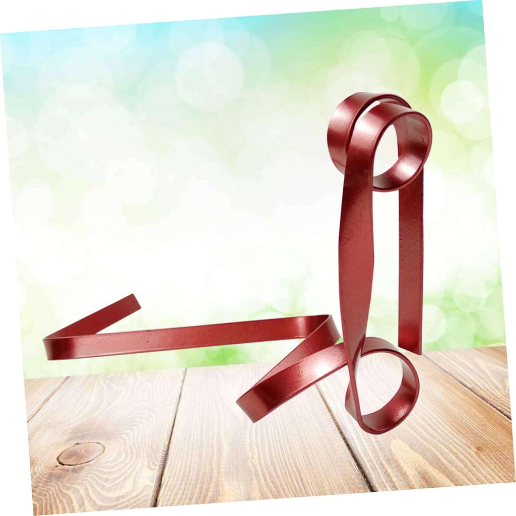 Color Ribbon Wine Rack Suspended Wine Shelf Tabletop Display Holder Personality Balance Bracket for One Bottle Modern Home Decor Kitchen Counter Living Room Restaurant