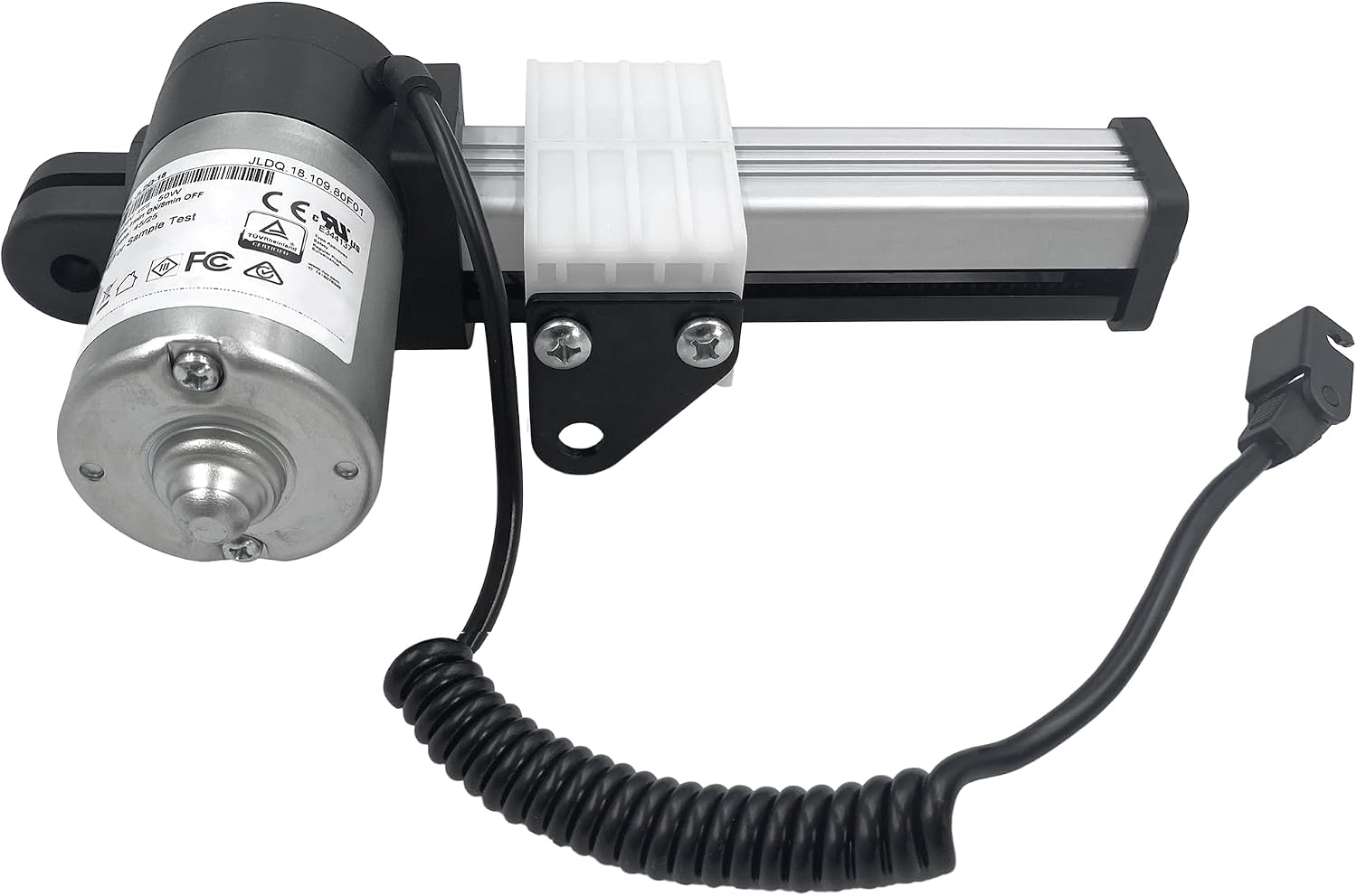 Motor Model JLDQ-18 JLDQ.18.109.80F01 Replace JLDQ-12B JLDQ.12.109.80 | 1 Connector Stroke 80mm Linear Actuator for Electric Sofa Lift Chair Power Recliner Parts Replacement