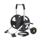 Gorilla GRS-200H Aluminum Garden Hose Reel, 200 Ft, No-Leak Brass Fittings