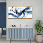 hyidecorart Canvas Prints Minimalism Decor Posters Wall Art For Living Room Wall Decor for Bedroom Abstract Painting Wall Artworks Hang Pictures For Office Decoration Wood Framed Hotel Mural 40X20