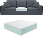 Extra Thickness 3 Layer Couch Cushion Replacement, 26"x26"x6" Sofa Cushions Replacement,100% 25D Foam Upholstery, Supportive&Soft Sofa Foam with Removable Cover