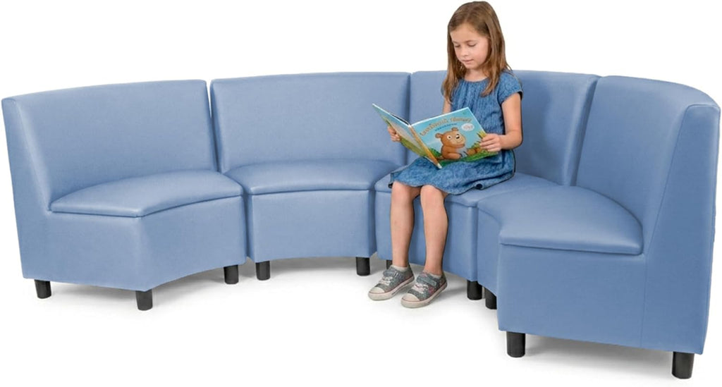 FDP Kid Comfort Collective Modular Wedge Chairs, 4-Pack - Powder Blue