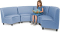 FDP Kid Comfort Collective Modular Wedge Chairs, 4-Pack - Powder Blue