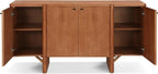 Merax Modern Sideboard Buffet Cabinet,55.0" Wide Elegant Entryway Table for Hallway Entryway Living Room Dining Room,Natural