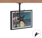 Under Cabinet Mount for Echo Show 15, Height Adjustable | Aluminum, Height Adjustable, Swivel Left to Right, Up and Down Tilt, 360° Rotation, Also Fits Show 21, Black