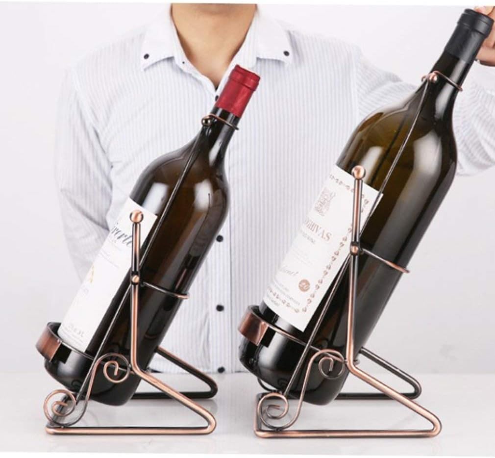 Stainless Steel 1.5L 3L 5L Large Retro Bottle Wine Holder for Home Decor (Size : 19 * 16 * 32cm)