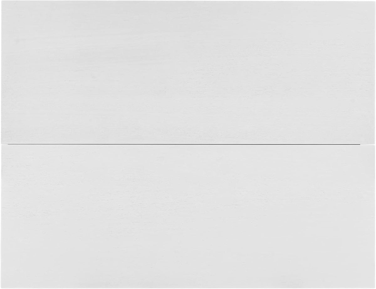 GDFStudio Marford 47" Extendable Dining Table, Modern Rectangular Kitchen Dinner Table for 4 with Drop Leaf, Wooden Dining Furniture for Kitchen Office Conference Room, Console Dining Table, White