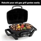 Cast Iron Grill Grates for Napoleon Gas Grill All TravelQ 285 Series, Napoleon Pro285x, PRO285X-BK, PRO285, PRO285-BK, TQ285X, TQ285X-1, TQ285X-BL, Napoleon Travelq Pro 285 accessories,Non-Stick,2PCS