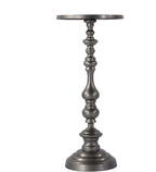 Butler Specialty Company Mario 10 in. W Rnd Metal Pedestal End Table - Nickel