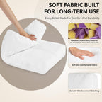 3 Pack Couch Back Cushion Replacement, 6 Inch Thick Supportive Sofa Backrest Pillow Insert with Odorless Shredded Memory Foam for Couch, Loveseats, Sectionals, 31"x18"x6"
