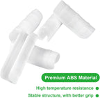 50 PCS 1 inch Greenhouse Clamps Clips White ABS Snap Clamp Tube Clip Garden Buildings Tube Clip for Greenhouse Film, Sunshade Nets, Frame Shelters (Inner dia: 1 in & Outer dia: 1.26 in)