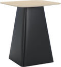 SAFAVIEH Home Collection - Fedo Tall Side Table, Beige & Black Porcelain Accent Table with Square Top, Fully Assembled (ACC2904A)