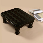 URFORESTIC Solid Wood Bed Step Stool Super Large/Bedside Steps for High Beds/Solid Wood Super Sturdy Hold Up to 500 LBS (Dark Walnut)