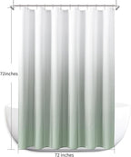 Naturoom Desert Sage Shower Curtains for Bathroom,Ombre Cloth Fabric Shower Curtain Set with 12 Hooks Desert Sage Bathroom Decor 72 x 72