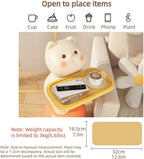 Adorable Cartoon Side Table with Tray, Resin Side Table with Balloons Decor and Base for Living Room, Bedroom, Requires Assembly